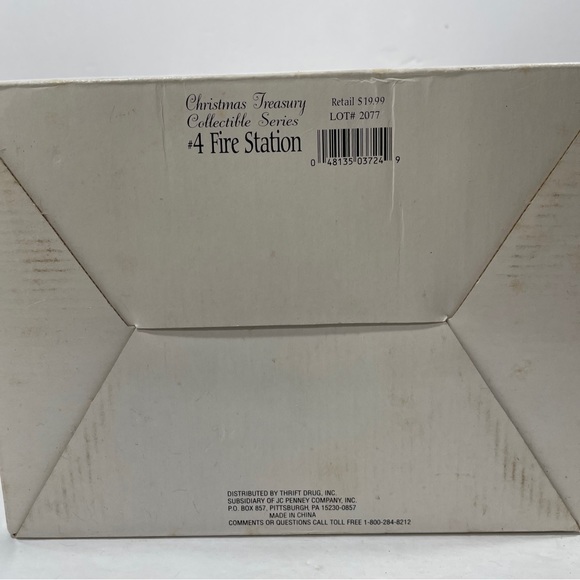 #4 Fire Station Village House Interior Scene Treasury Thrift Drug & JC Penny Inc - Picture 12 of 13